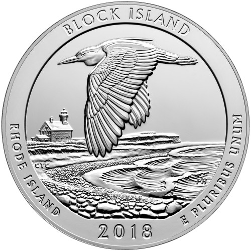 2018 US Beautiful Quarter Block Island National Wildlife Refuge